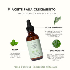 Aceite de romero para crecimiento capilar
