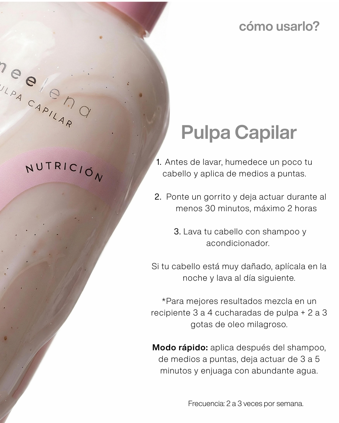 PULPA CAPILAR - MASCARILLA PRE SHAMPOO