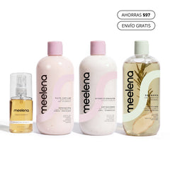 KIT 4:  Meelena control grasa, larga, sana y sin frizz